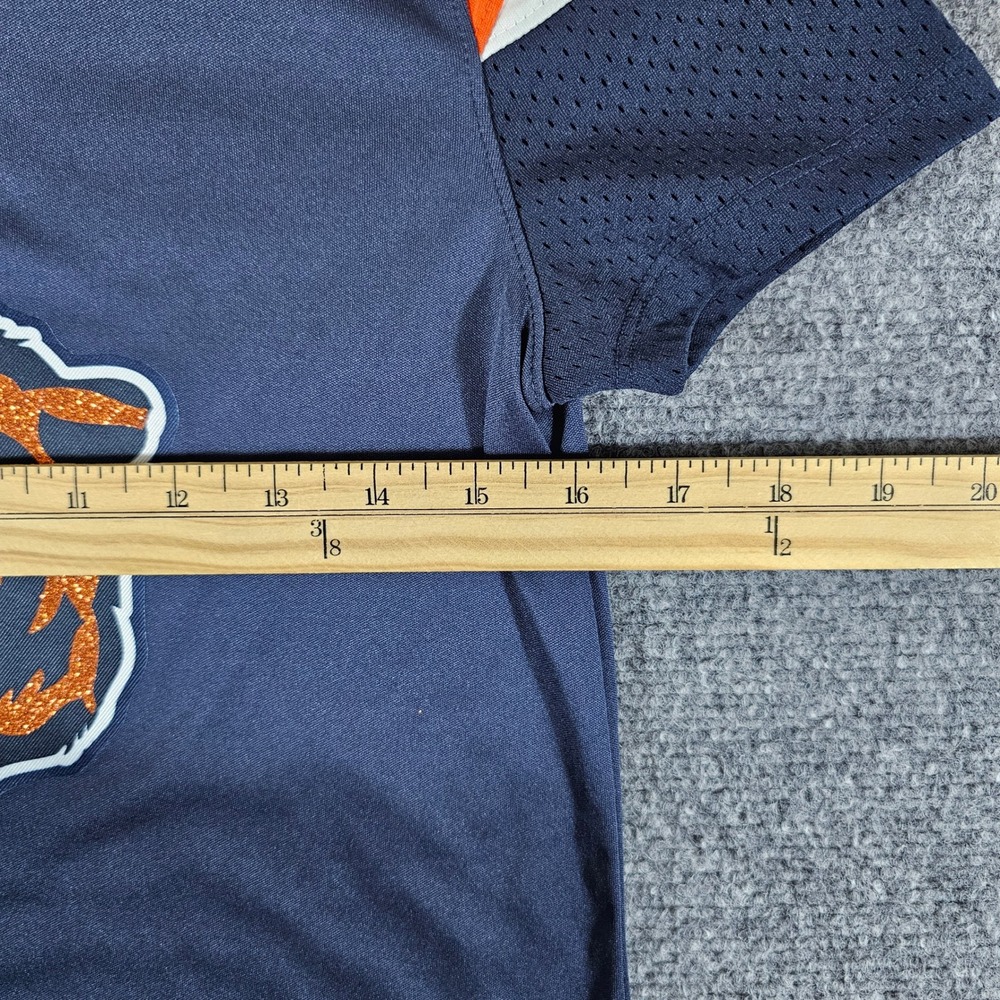 Fanatics Chicago Bears T-Shirt Lace Up Glitter Logo Football Jersey‎ Womens XS - Picture 5 of 5